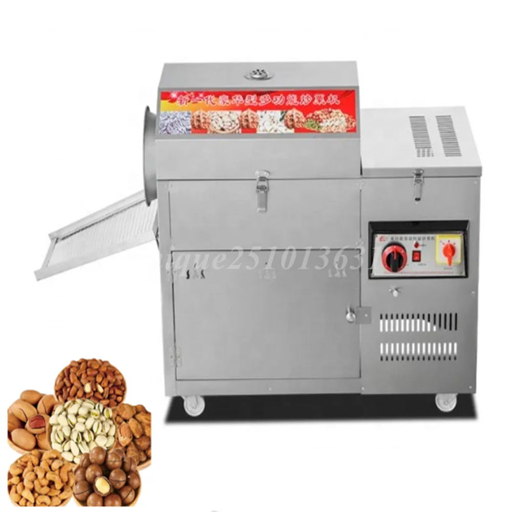 Gas Industrial Coffee Sunflower Seeds Roasting Machine Lowest Price Cashew Nuts Roaster Nuts Palm Kernel Roasting Machine