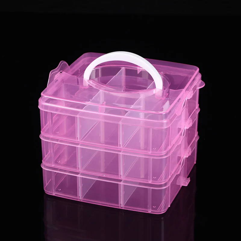 Three layers of 18 portable detachable storage box combination of storage box diy supplies