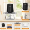 Food Processor Electric Meat Grinder 500W Food Chopper 2 Speed for Vegetable Kitchen Cutter Medium Super Chopping Grinding 6