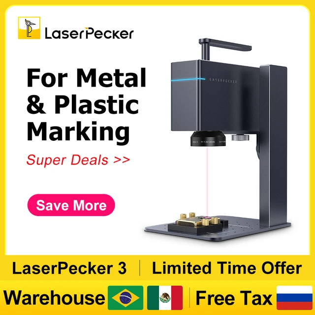 Laserpecker-grabador láser de Metal y plástico LP3, máquina de