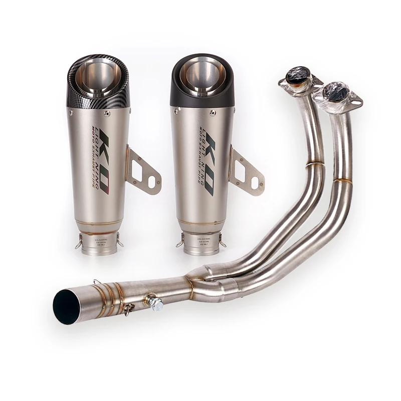 

For Yamaha YZF R7 2021-2023 Complete Exhaust System Motorcycle Front Mid Link Pipe Slip On 51mm Muffler Escape with Db Killer