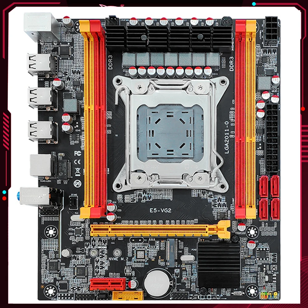 Scheda Madre X79 Lga 2011 Processori Per Computer Scheda Madre Nvme M.2 Ssd Pci-E 16X 6 * Usb2.0 Per Cpu Intel E5 2600/ 2689/2690/2670
