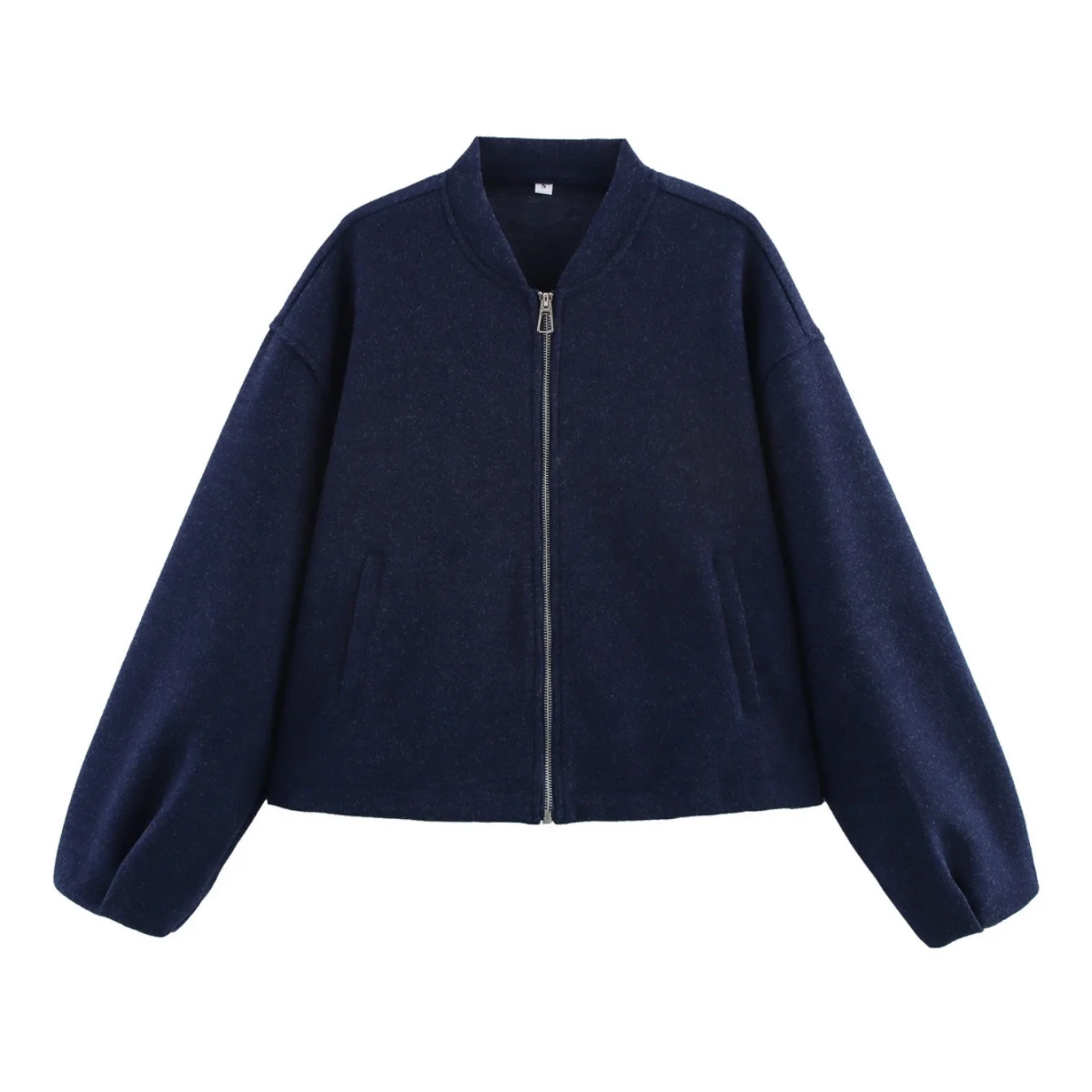 2025 Autumn New Women's Wear Fashion Jacket Casual Loose Versatile Stand Up Collar Soft Jacket solid color Short Outerwear Coat