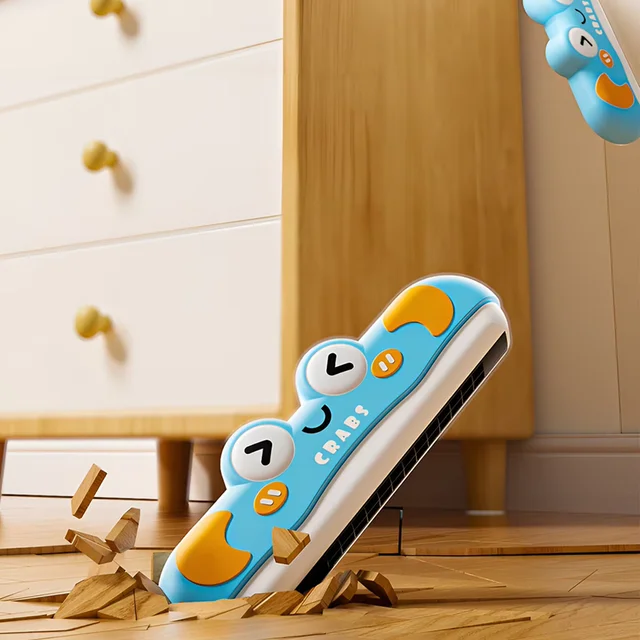 1PC Cute Crab Harmonica Toy for Kids Musical Educational Instrument 16-Note Safe Design Washable ABS Gift toys for Boys Girls 6