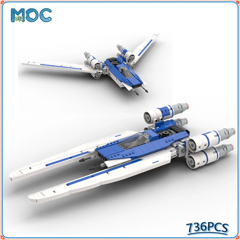 

Space Series U Wing starfighter Spaceship Model Building Blocks DIY Originality Assembly Bricks Birthday Collection Toys Gifts