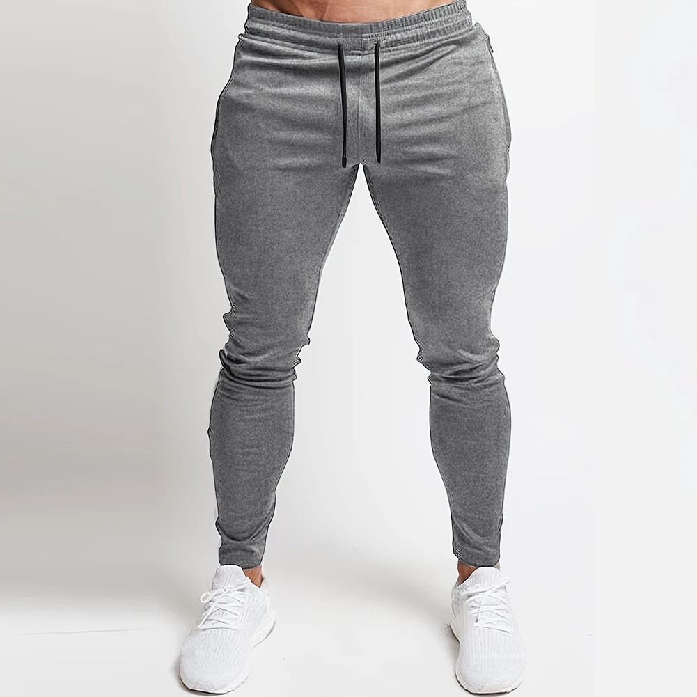 

Fashion Men's Joggers Sweatpants Casual Sports Solid Color Soft Slim Fit Workout Pants Elastic Waist Athleisure Trousers