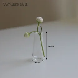 Charming Mini Glass Vase for Hydroponic Plants and Aromatherapy Decor (I)