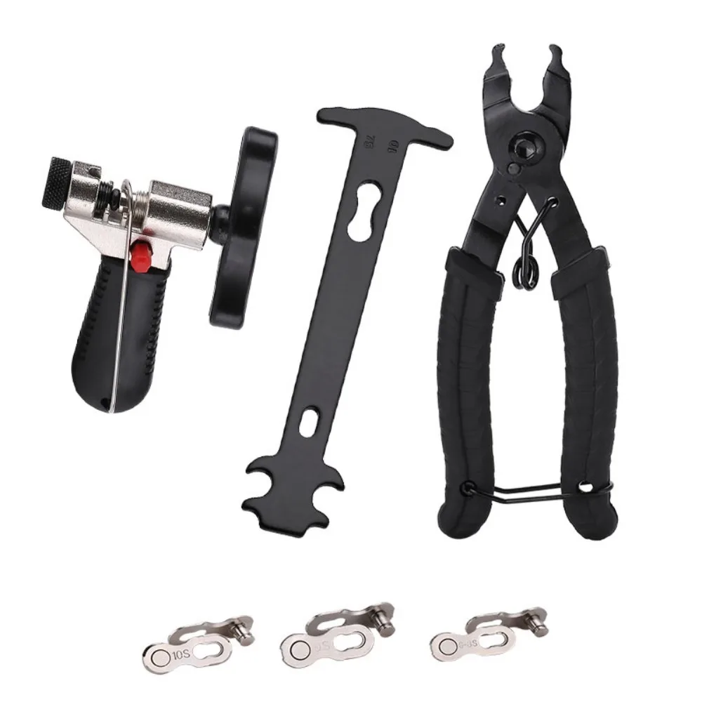 

Stainless Steel Bike Chain Repair Tool Chain Breaker 3 Size Magic Link Bicycle Repair Tool Set Link Clamp Removal Install Plier