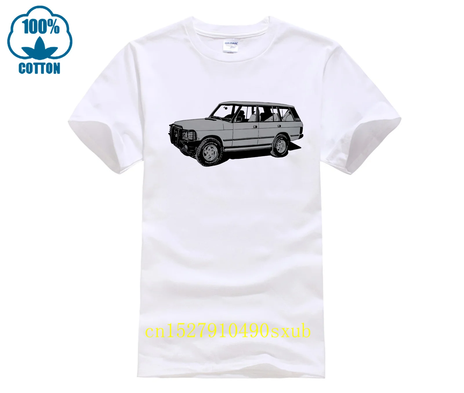 Land Rover Range Rover Classic T-Shirt In Morbido Cotone A 5 Porte Fuoristrada Multi Colori