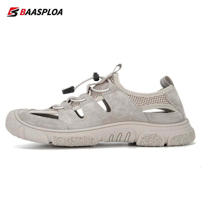 

2023 Baasploa Men Upstream Shoes Summer Outdoor Shoes Breathable Aqua Shoes for Men Non-Slip Quick Drying Sandals Wading Shoes