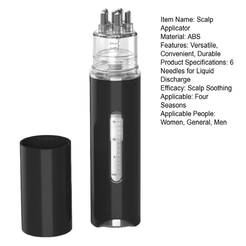 Description Picture 3 of itemHair Loss Prevention Massager Hair Oil Applicator Comb with Scalp Massager Portable Rolling Ball Design for Home Use 15ml Scalp