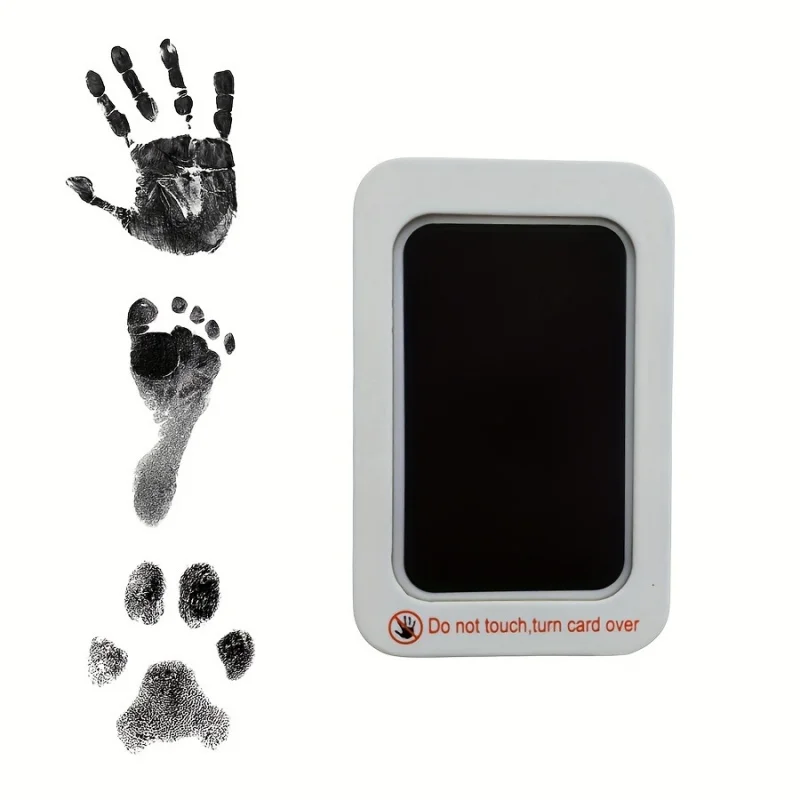 Il kit per impronte di zampe di animali domestici include 1 tampone d'inchiostro e 2 biglietti per impronte di mani e piedi di bambini a tema Halloween, regalo per il Ringraziamento e Natale - immagine 5
