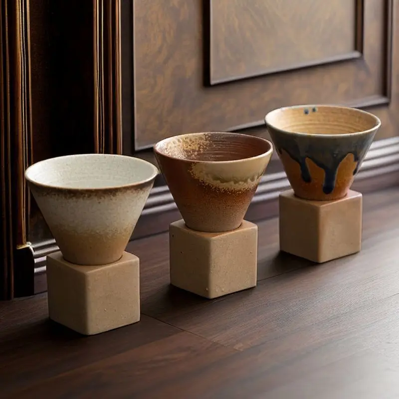 Coffee Cup Creative Ins Style Supply Retro Cup Japanese Style Coarse Pottery Mug Ceramic - Image 2