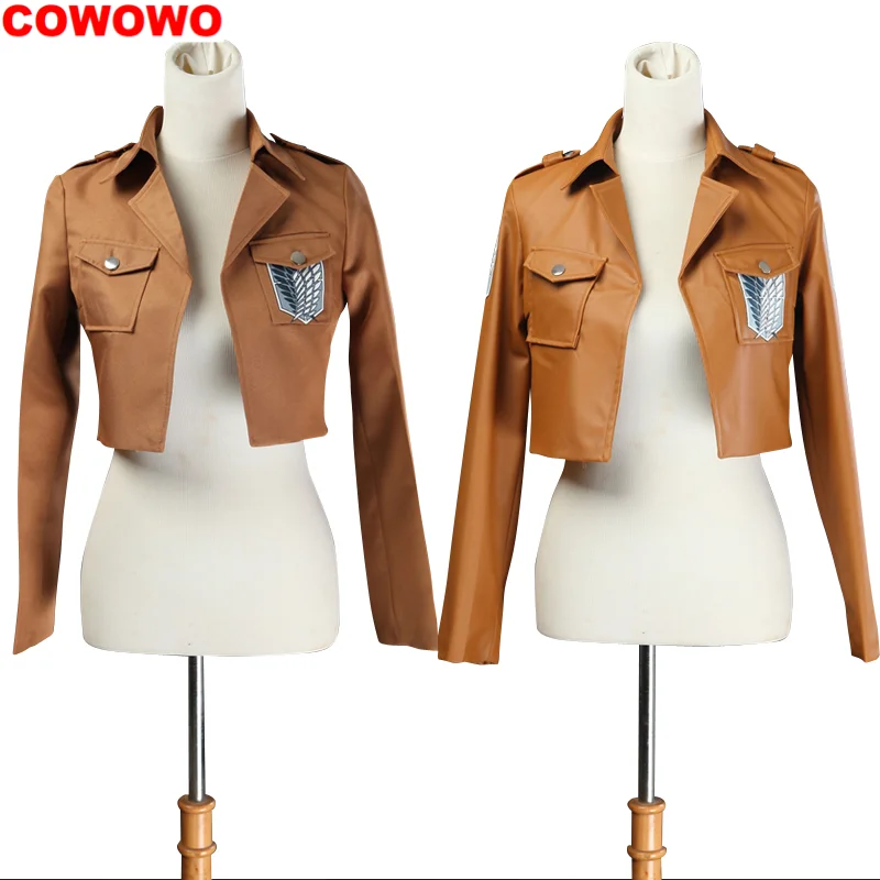 

Attack On Titan Eren Mikasa Ackerman Levi Ackerman Coat Cosplay Costume Cos Game Anime Party Uniform Hallowen Play Role Clothes