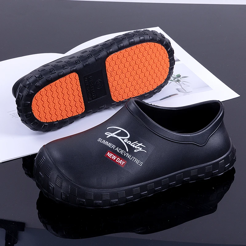 Chaussures chef EVA 2025 antidérapantes imperméables huile confortables pêche extérieur tailles 36-45 unisexes
