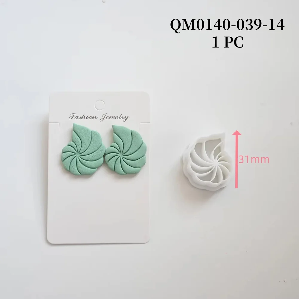 1pc Ozean Meer Polymer Clay Schneider Sommer Strand Ohrring Embosser Cutter Shell/Muschel Form Ohrring Form für Anhänger schmuck – Detail 9