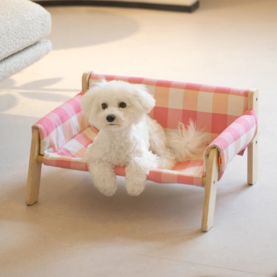 

Wooden Dog Bed Legs Removable Elevated High Easy Assemble Cover Replacement Nest Washable Cama Perro Indoor Dog Accessories