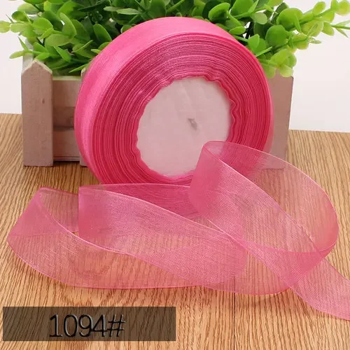 Organza Chiffon Ribbon for Decoration and Crafting - 50 Yards