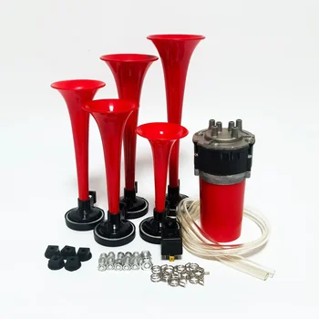 AS045 Five tube electric pump music air horn for trucks 1