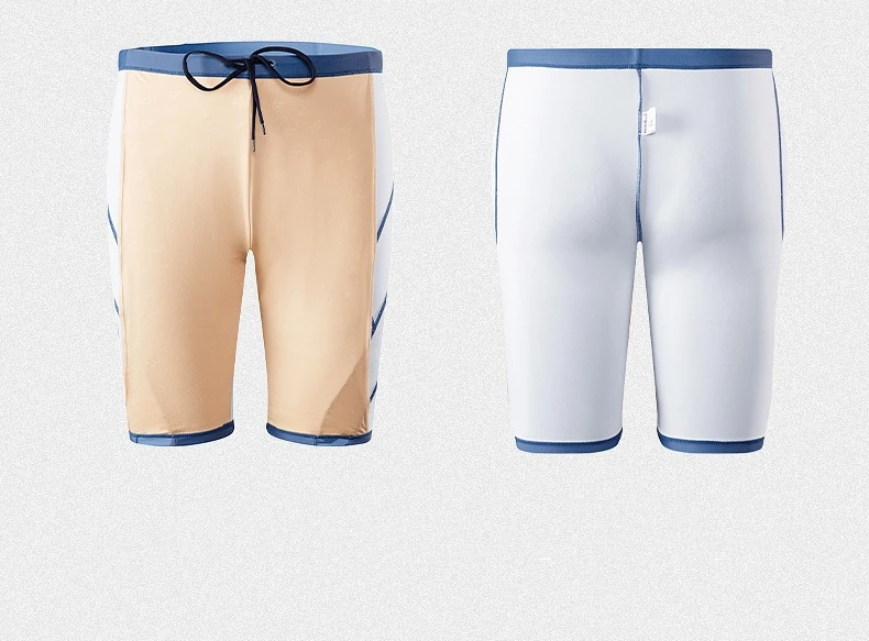 Kapaa Men Water Repellent Professional Competitive Swim Trunks UV Protection Outdoor Beach Shorts Board Surfing Swim Briefs