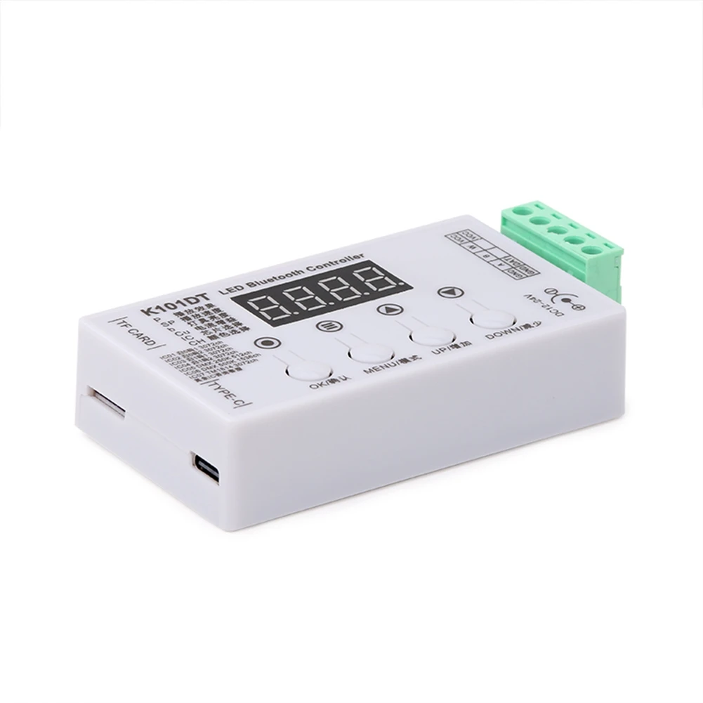 ABGI-WU-K101DT 새로운 휴대용 DMX512 램프 주소 작성기, 내장 테스트 프로그램이 작동합니다. UC S512x, SM18522, Hi512x 등 다수의 DMX512를 지원합니다.