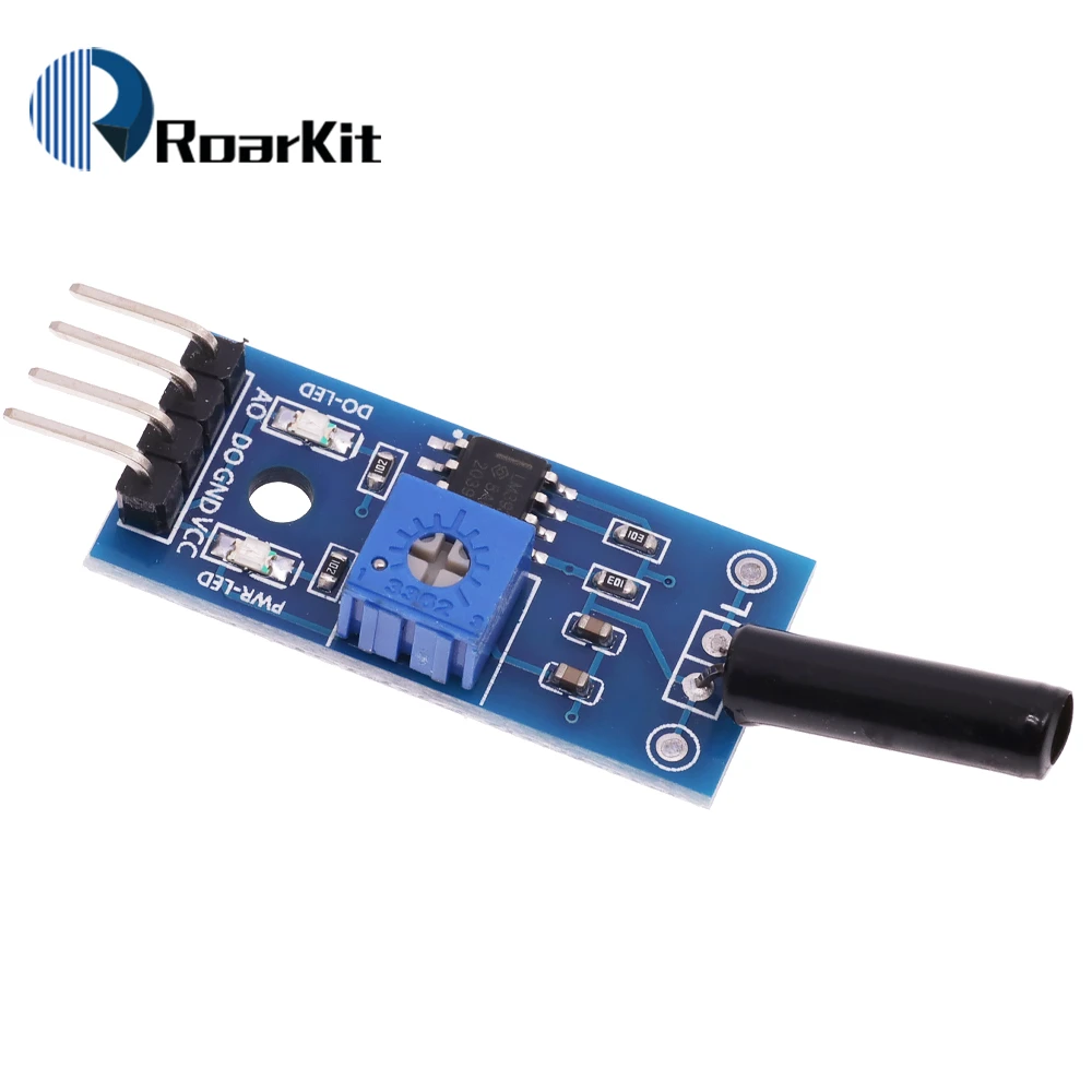 Normally open shock sensor module for arduino vibration sensor module