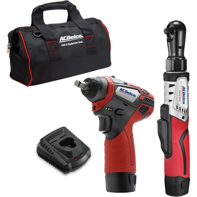 

ARW12103-K1 G12 Series 12V Cordless Li-ion 3/8” Brushless Ratchet Wrench & Impact Wrench Combo Tool Kit with 2 Batte