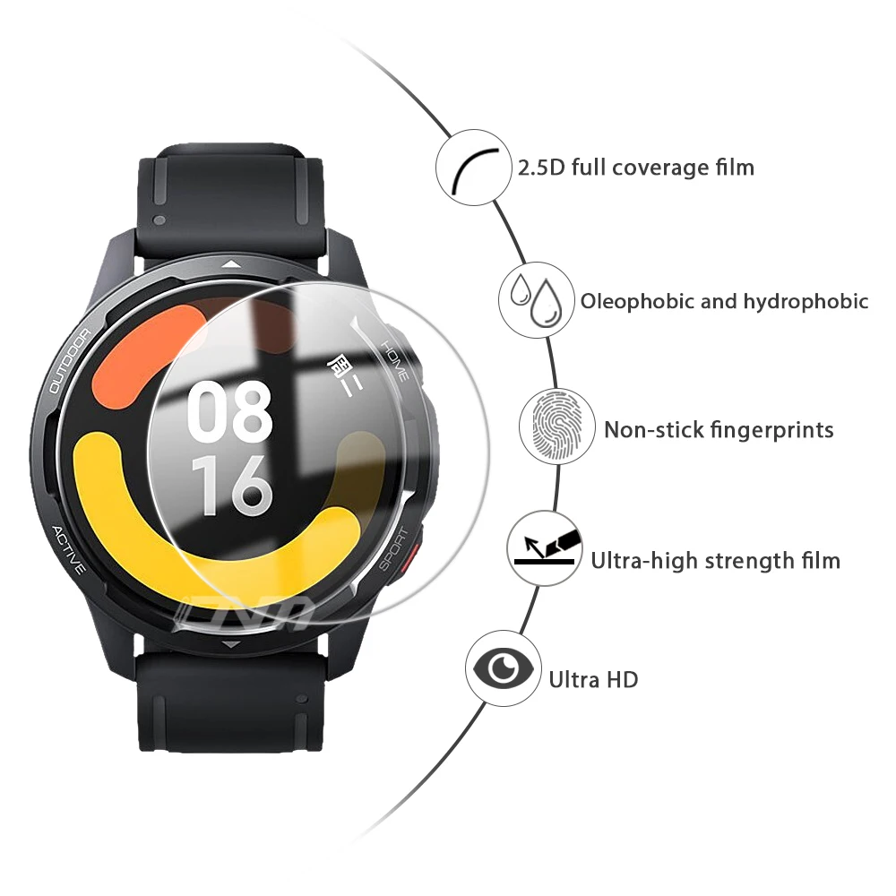 Tempered Glass Screen Protector For Xiaomi Watch S1 Active / Color 2 Smart Watch Anti-scratch Protective film ​for Mi Watch S1