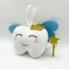 New kawaii Pink Tooth Fairy Plushies Toy Cartoon Soft Stuffed Funny Tooth Pillow Home Decor Birthday Gift for Children 4