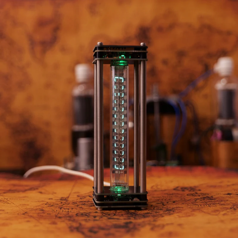 Glow VFD Fluorescent Tube IV27 Clock Transparent Retro Technology Table With E-sports Desktop 3