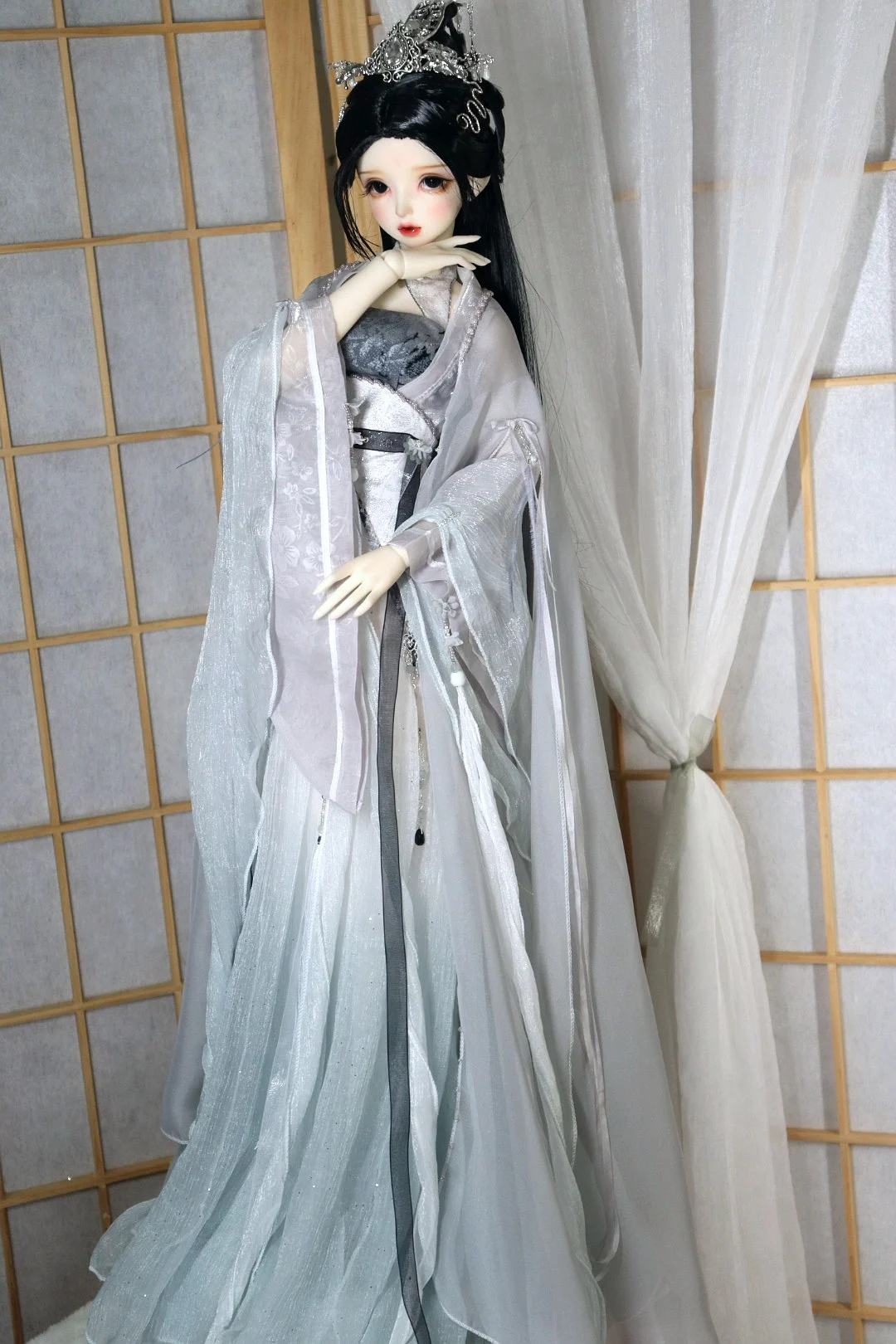 超可爱の WY197 BJD 1 3 中華風 人形 ドール ウィッグ カツラ 2色