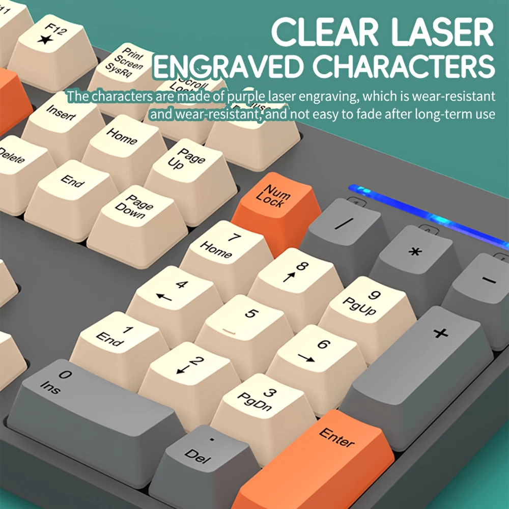 2.4G Wireless Keyboard and Mouse Set Gaming Wireless Keyboard Mouse Combo Wireless Mouse for Laptop Desktop PC Accessories