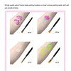 Bowitzki 12pcs Artist Brush Set for Facial paint Acrylic Oil Watercolor Gouache Painting Face Body Paint Brush with Package 4