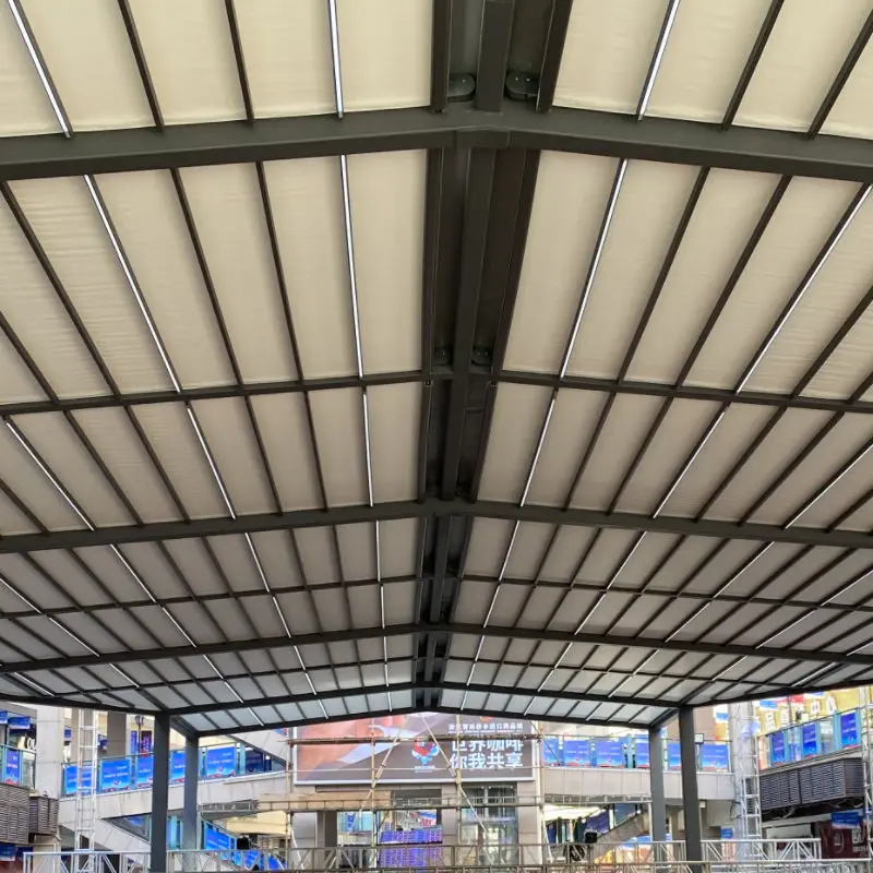 Operable Garden Aluminum Pergola Cover Gazebo Retractable Roof Awning Waterproof Design