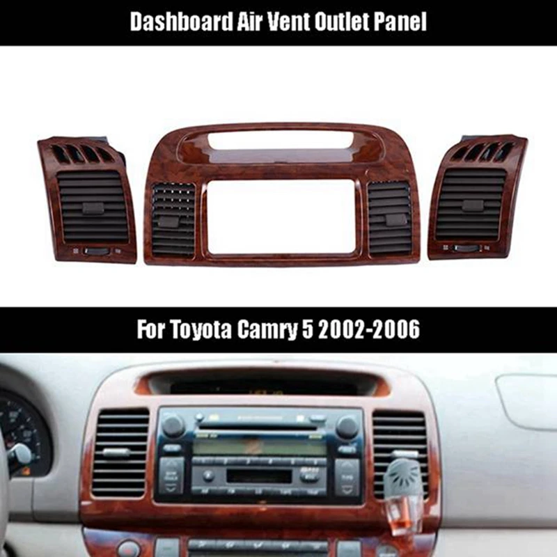 

Car Air Vent Outlet For Toyota Camry 2002-2007 Fascia Auto Stereo Panel Mounting CD DVD Radio Dashboard Spare Parts Accessories