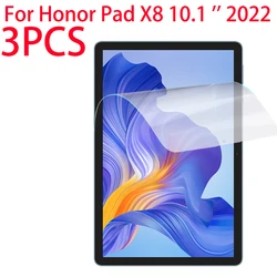 3PCS PET Soft Film Screen Protector For Honor Pad X8 10.1 Inches 2022 Protective Film For Honor Pad X8