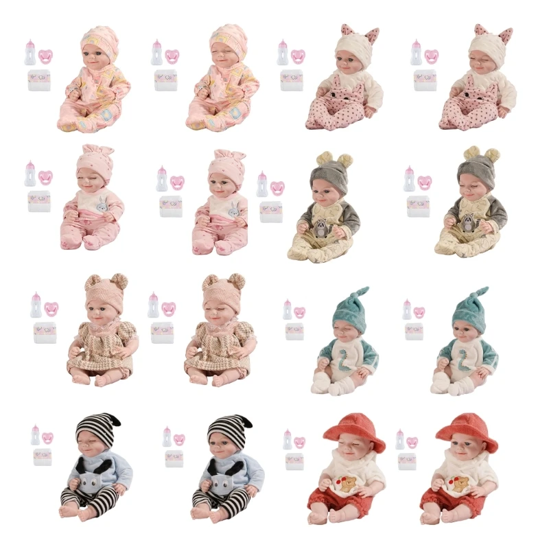 

Reborns милые детские силиконовые игрушки Reborns подгузники бутылочка виниловые детские подгузники для девочек