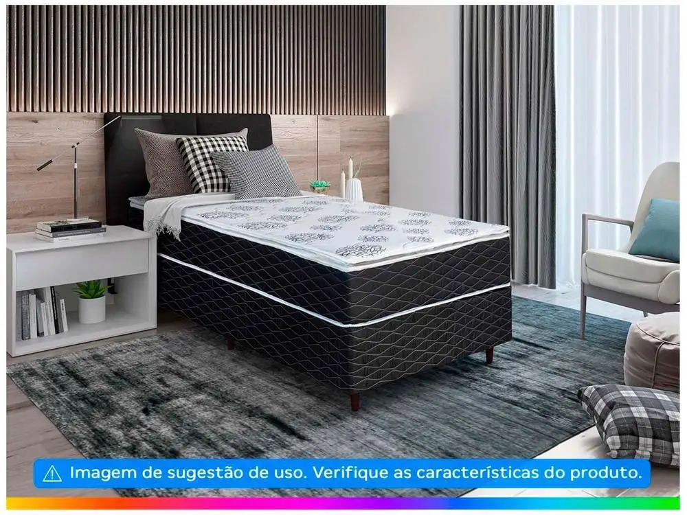 Base Cama Box Solteiro Umaflex 88x38x188cm 3