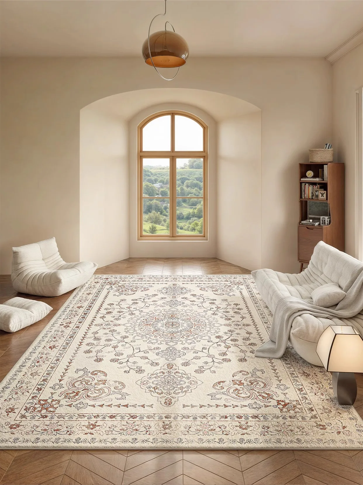Living Room Carpet Retro French Plush Bedroom Rug Home Large Area Luxury High-end Custom Soft Coffee Table Floor Mats Tapete 양탄자