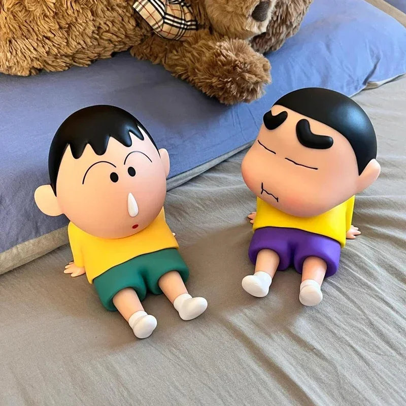 

Cartoon Crayon Shin-Chan Boochan Phone Holder Desktop Anime Ornaments Watching Tv Cartoon Phone Support Cute Doll Girls Gifts