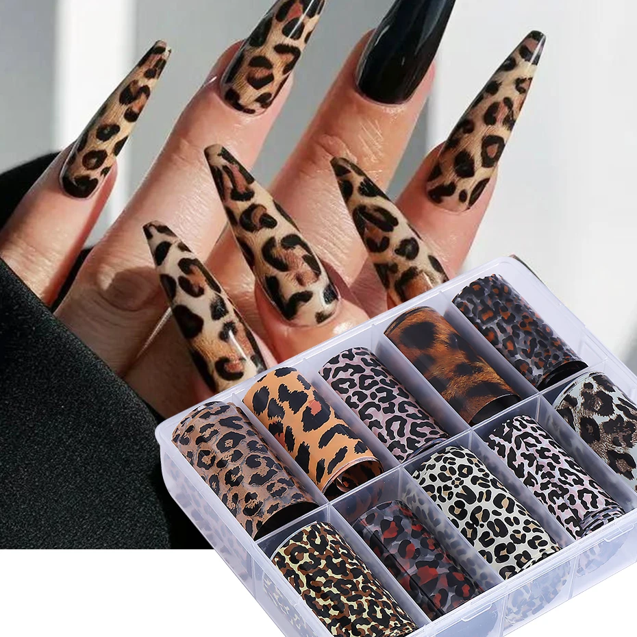 Leopard Print Nail Foils for Wild Designs