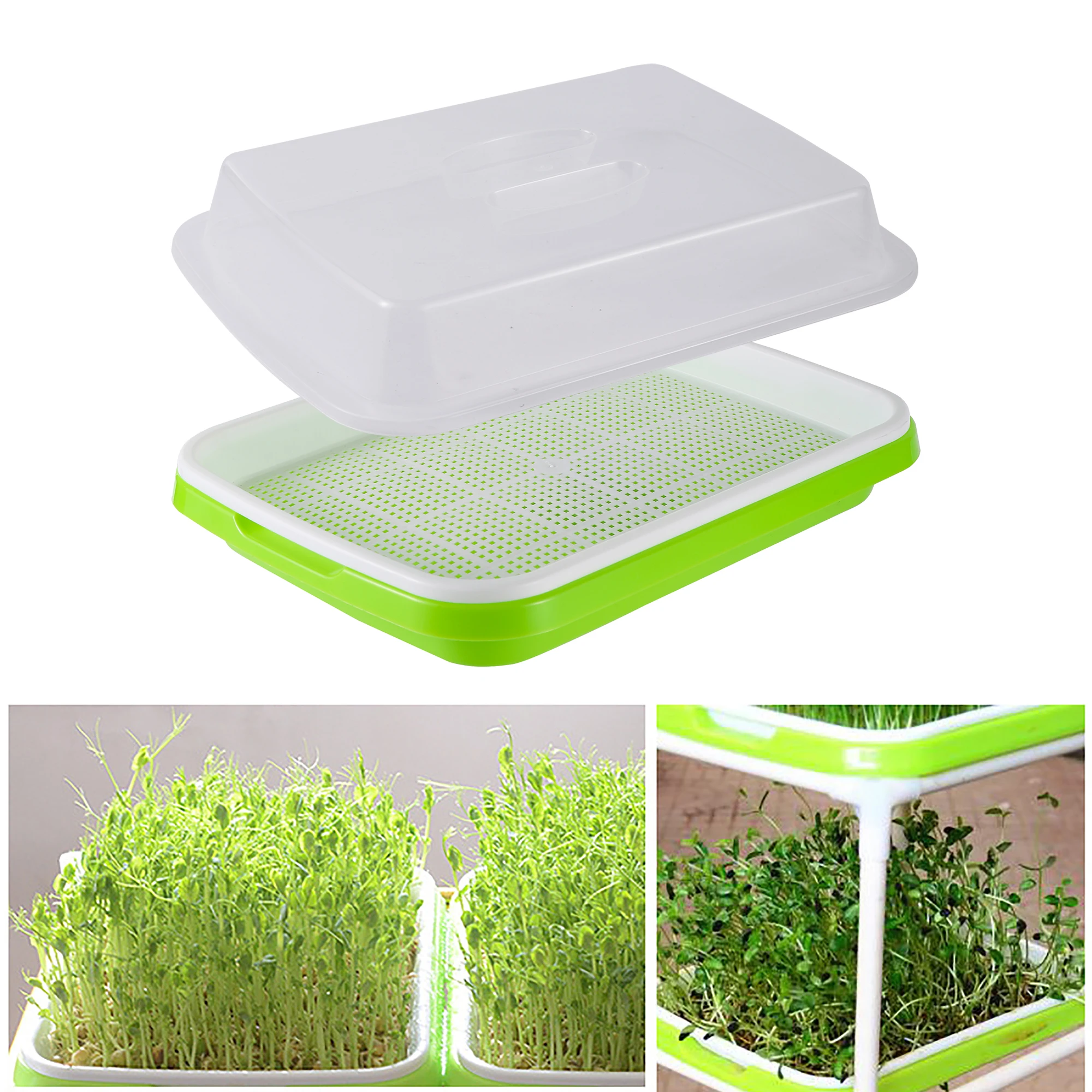 Germination Tray Seed Germination Tray Soilless Germination Kit Cat Grass Wheat Grass Soilless Cultivation Planting Pot