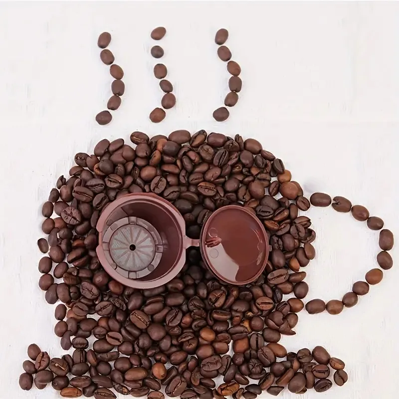 Reusable Coffee Capsule Compatible with Nespresso Machines Refillable Coffee Pod with Stainless Steel Mesh Filter Eco-Friendly