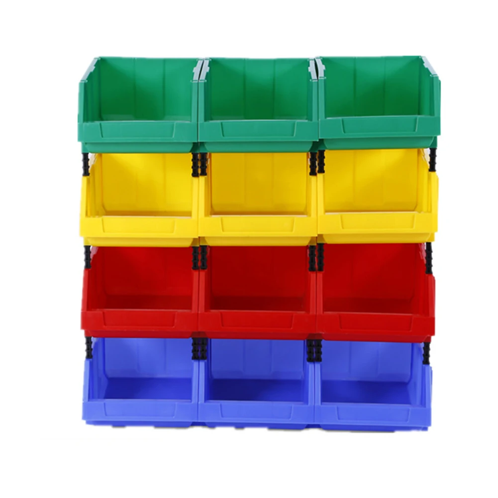 Tool Storage Box Screw Parts Hardware Classification Case Workshop Goods Shelves Plastic Parts Box Oblique Mouth Tool