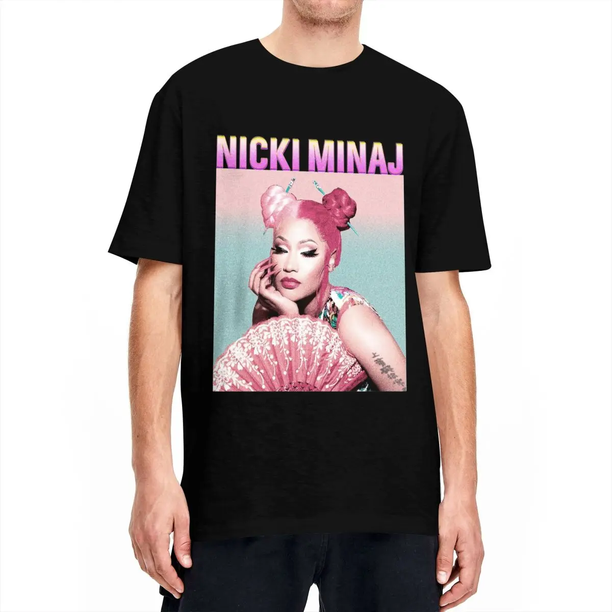 

Футболка с голенищем Nicki Minaj, пляжные Забавные футболки, 100 хлопок, модная крутая футболка для взрослых, повседневные футболки с коротким рукавом