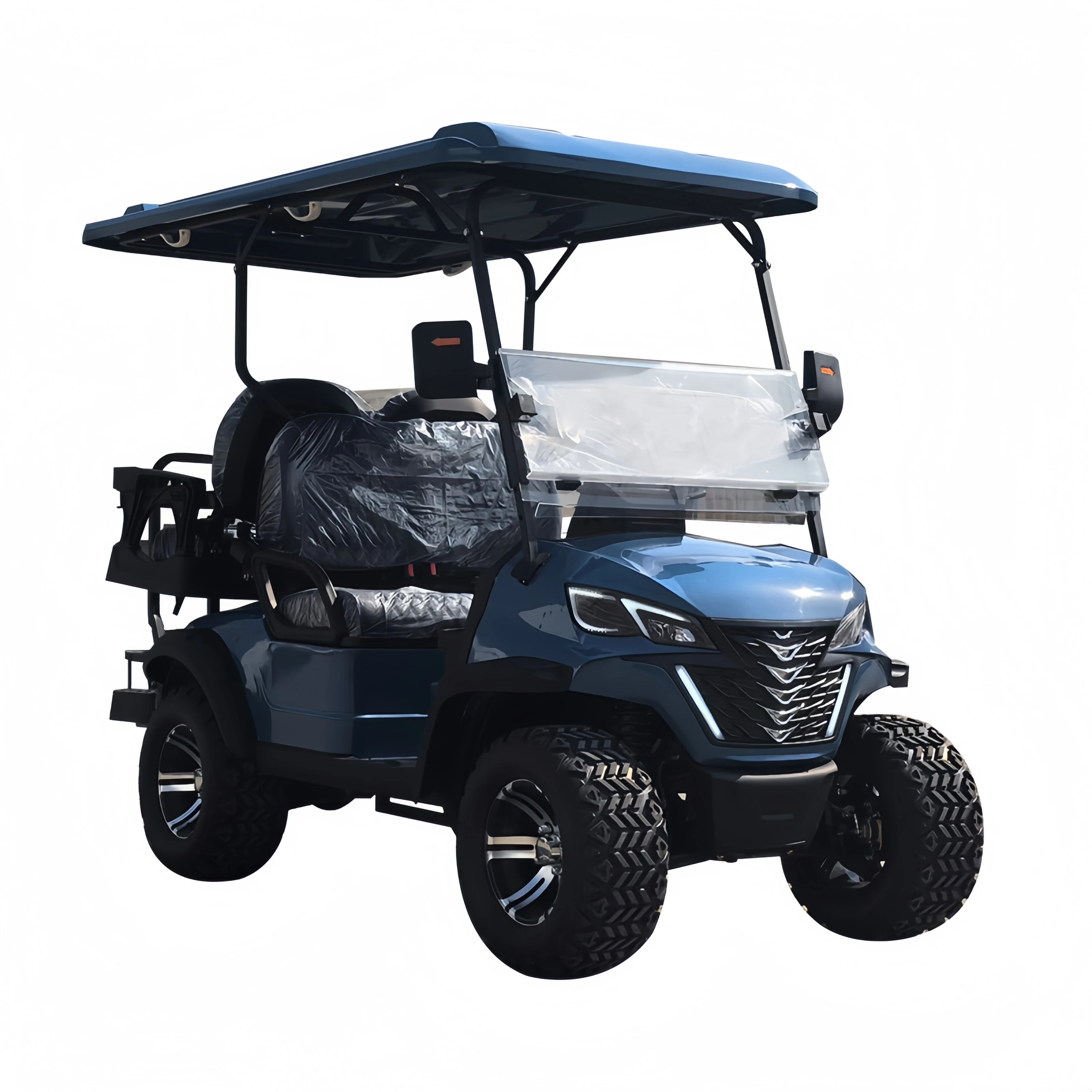 Camouflage 48V Mini Golf Cart Cruising Up To 80-100Km Hour 25Km Electric Golf Cart 4 Seater