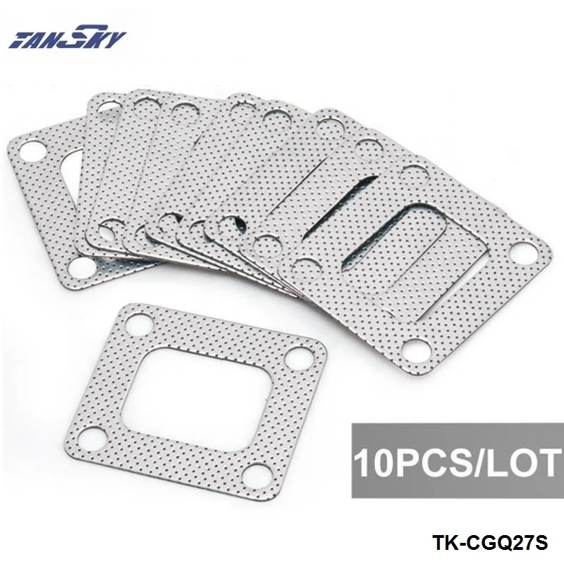 

10 шт./лот коллектор Прокладка подходит 4 Болт T3 T3/T4 Турбокомпрессор 3 слоев ткани на весну и TK-CGQ27S