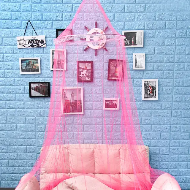 Princess Mosquito Net Canopy Encryption Dome Fly Insect Mesh Repellent Protection Single Entry Bed Decoration Home Decor 2