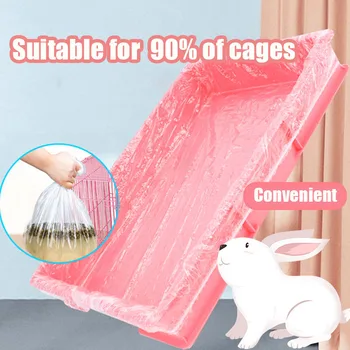 Pet Disposable Rabbit Cage Liner Plastic Bunny Cage Mat Cleaning Pad Hamster Dog Cage Replacement Diaper Universal Toilet Film 1
