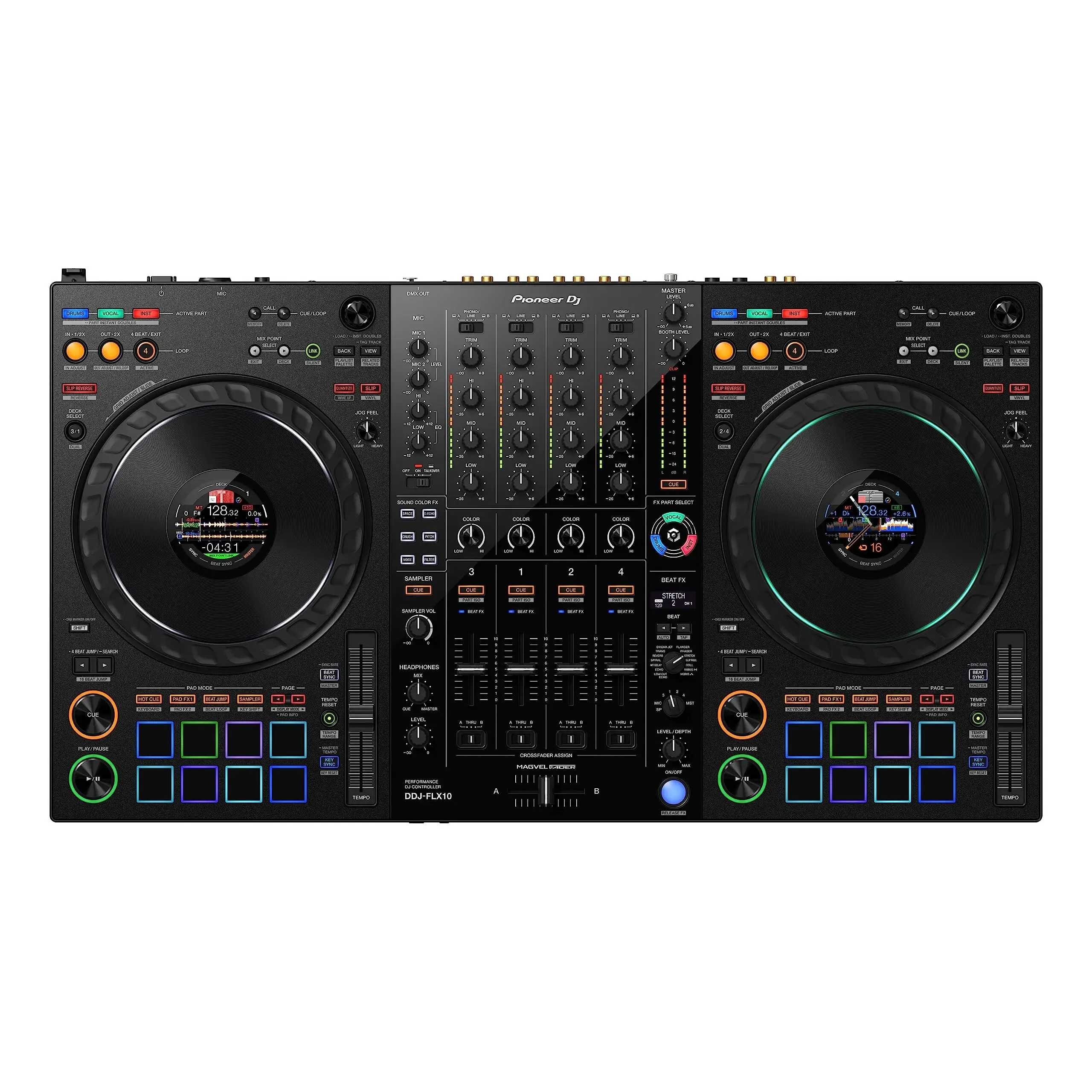 

Большая скидка, распродажа, Pioneer DJ DDJ-FLX10 4-колодный DJ-контроллер
